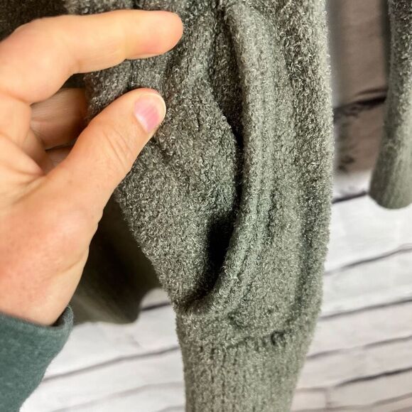 Barefoot Dreams Women's Cardigan M Green Open Front Long Sleeve Casual - Picture 6 of 7